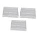 OHPHCALL Lip 3pcs Boxes Eye Shadow Box Blush for Cheeks Cosmetic Cases for Traveling Eyeshadow Sub Plate Pigment Empty Eyeshadow
