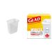 Rubbermaid 5.7L Vanity Wastebasket + Glad White Garbage Bags (15 litres) with Febreze Fresh Clean Scent