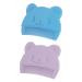 Eihi 2 pieces baby comb for milk scab baby brush baby brush newborn hair comb baby hair brush with soft teeth comb against milk scab baby child hairbrush baby (purple blue)