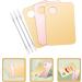 MAGICLULU Palette de Maquillage 3 Pi ces avec Plateaux en Acrylique Transparent Rose et Dor 6 Spatules en Acier Inoxydable Plaque de M lange Fond de Teint et Fard Paupi res Outil - Buy Online on GoSupps.com