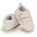 Cheerful Mario Baby First Walking Shoes - Soft PU Leather Anti-Slip Prewalkers for 3-6 Months - White Star Design - Buy Online on GoSupps.com