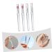 Mipcase 16 Pcs Silicone Lip Brush Set - Portable Lip Makeup Tool with Lid for Perfect Lipstick Application - Buy Online on GoSupps.com