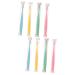 Beaupretty 8 pieces wangan hair toothbrush Extraborative toothbrush micro nano hand toothbrush tooth cleaning tool gums deep cleaning toothbrush oral care tools 1 piece (1 Pack) Different colors x 2 pieces