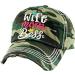 Funky Junque Women's Distressed Vintage Embroidered Patch Baseball Cap - Camo Script - Buy Online on GoSupps.com