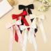 Chic Bow Hair Clips for Women and Girl Set of 2 Big Bowknot Hairpins with Satin Ribbons - French Hair Barrettes in Elegant Colors - Buy Online on GoSupps.com