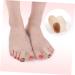 Silicone Gel Toe Tubes - Medium Khaki, Cuttable & Comfortable Toe Separator for Bunion Relief and Toe Alignment - Buy Online on GoSupps.com
