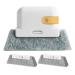 Ficher Yellow-Window Cleaning Brush Windowsill Groove Deadend Cabinet Crevice Brush with Replace Head Household Cleaning Tools Durable