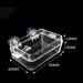 NN 1 Pcs Reptile Food Dish Reptile Anti-escape Bowls Transparent Suction Cups Reptile Feeding Pools Amphibians Feeder Bowls for Reptile Geckos Snakes - Buy Online on GoSupps.com