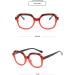 SERONI TR90 Polygon Frame Blue Light Blocking Glasses for Men & Women | Anti-UV Ray Computer & Reading Glasses - Leopard-Red 65mm - Buy Online on GoSupps.com