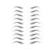 Stick On Eyebrows | Fake Eyebrows | Realistic Fake Eyebrows Waterproof And Long-Lasting Eyebrows Sticker Popular Brow Makeup Transfers Sticker Tmay