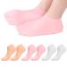 3 Pairs Moisturizing Exfoliating Socks Reusable SPA Anti-Cracks Protective Socks for Men and Women Nourishing Foot Skin Care Socks for Dry Cracking Hard Rough Skin (Multicolor)