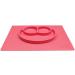Ezpz Happy Mat (Coral): Silicone Suction Plate with Built-in Placemat for Toddlers & Preschoolers, Divided Plate, Dishwasher Safe - 24 months - Buy Online on GoSupps.com