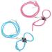 zhuangyulin 6 1PC Hamster Harness Rope Pet Hamster Harness Lovely Adjustable Pet Rat Mouse Hamster Harness Rope Ferret Finder Lead Leash with Bell Blue Small - Buy Online on GoSupps.com