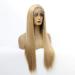 Silky Long Straight Lace Front Wig - Natural Gold Heat Resistant Synthetic Hair for Ladies | Perfect for Daily Use & Halloween Party | 14in - Buy Online on GoSupps.com