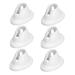 VINTORKY 6 Pieces Manicure Nail Polish Bottle Holders Table Trays For Eating Nail Polish Bottle Organizer White Dining Table Silica Gel Seat
