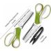 Astrophos Pinking Shears Set (2 PCS) - Serrated & Scalloped Zig-zag Scissors for Fabric, Leather & Paper - AP-002-B Green - Buy Online on GoSupps.com