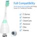 Senyum Replacement Toothbrush Heads for Philips Sonicare E-Series - 4 Pack Screw-On Refills - Buy Online on GoSupps.com