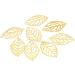 200 pcs Leaves India Hanging Leaf Headwear Tree Flatback Making Bracelet Craft for DIY Bride Silver 2*3.4cmx3pcs Goldenx3pcs - Buy Online on GoSupps.com