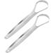 Ververt Touch Stainless Steel Tongue Scrapers - 2 Pack | Portable Reusable Oral Care Tool for Fresh Breath & Clean Tongue - Buy Online on GoSupps.com