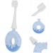 Healeved Soft Fur Toddler Toothbrush - Silica Gel Brush Head - 1 Pack - Blue - International Shipping - Buy Online on GoSupps.com