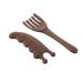 Homoyoyo 2pi ces Peigne De Massage Bois De Santal Outil De Massage Chevelu Avec Conception De Grattage Pour Soins Capillaires Domicile