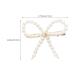 Stylish Pearls & Bow Hair Clips - Set of 4 for Elegant Hairstyles | International Shipping - Buy Online on GoSupps.com
