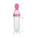 Squeeze Bottle Spoon Baby Feeding Set - 90ml Pink | Silicone Dispensing Feeder for Infant, Newborn & Toddler - Buy Online on GoSupps.com