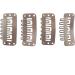 20 Pcs 32mm Brown Metal Snap Clips for Hair Extensions and Wefts - Buy Online on GoSupps.com
