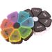 Weekly Pill Organizer - 7 Day Large Daily Pill Case for Vitamins Supplements & Fish Oil - Black - Buy Online on GoSupps.com