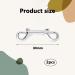 Beylos 2Pcs Double Ended Dog Lead Hook Durable Dog Lead Clips for Connect Ropes Chains Dog Traction Belts Walking Small Pets Also Used for Hanging Keys Packing Luggage or Farm Applications - Buy Online on GoSupps.com