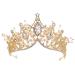 Kamirola Baroque Queen Crown Rhinestone Wedding Bridal Crown and Tiaras Crystal Headband For Birthday Prom Pageant Party halloween  TR09 Gold09