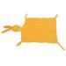 Bunny Security Blanket Compact Comfortable Wide Application Bunny Lovey Blanket for Travel (YELLOW)