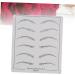  Beatifufu Realistic Eyebrow Training Skin 6 Pieces Double Sided For Microblading Training Artistic Development - Buy Online on GoSupps.com
