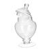 Operitacx Marshmallow Jar Dried Fruit Jar Storage Condiments Containers Coffee Jelly Cookie Jars for Kitchen Decorations Canister Ceremony Elegant Candy Wedding Decor Lid Jewelry Tea Glass 23x18cm Transparent Color