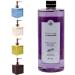 Maison Du Savon De Marseille liquid soap lavender with ceramic soap dispenser refill pack of 1 liter and dispenser 300 ml blue dispenser - Buy Online on GoSupps.com