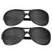 Keenso Pinhole Glasses Vision Correction Glasses PC Glasses for Myopia Glasses for Anti-Fatigue One Size