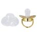 Infant Pacifier  Golden Letter Toddler Pacifier  Portable Silicone Fashionable Golden Letter Pacifier Safe Exquisite Rhinestone (Letter N)