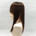 18 Long Straight Bangs Hairpiece for Women | Dark Brown Thinning Hair Solutions - Buy Online on GoSupps.com