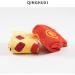Chinese New Year Red Embroidered Cotton Socks - 5 Pairs - Men and Women - Chinese Style Sports Socks - Size 36-43 - Color: Red - Buy Online on GoSupps.com
