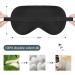 Townssilk 2 Pcs 100% Silk Sleep Mask Set | Adjustable Strap, Comfortable & Super Soft Eye Mask in Black & Navy Blue - Buy Online on GoSupps.com