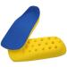Premium Heel Inserts for Men - Shock Absorption Shoe Lift for Plantar Fasciitis & Blister Prevention | Small Blue & Yellow - Buy Online on GoSupps.com