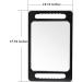 Nerien Black Hand Makeup Mirror | Double Handle Salon Mirror | Unbreakable & Large | Hairstylist & Barber Accessories - Buy Online on GoSupps.com