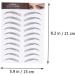 IWOWHERO Eyebrow Sticker 3 Sheets Waterproof Eyebrow Stickers Waterproof Stickers Authentic Eyebrows Stickers Eyebrow Tool 3d 1 count (Pack of 1) Black - Buy Online on GoSupps.com