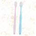 FRCOLOR 2 Pack Fur Toothbrushes - Stylish & Eco-Friendly Cleaning Design for Effective Oral Care - Buy Online on GoSupps.com
