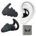 Ear Plugs for Sleeping Noise Cancelling, Anti-Shedding Design, Super Noise Cancelling, Soft& Comfortable & Reusable, for Sleeping, Snoring, Work, Travel, and All Loud Events Black