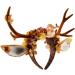 TQUXNGA Aesthetic Antler Headband for Christmas Reindeers Antler Hairhoop Holiday Headpiece Halloween Cosplay Costume Hair Decor Brown A - Buy Online on GoSupps.com