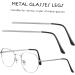 Lurrose Glasses Repair Set - 2 Pairs of Black Eyeglass Arms & Legs | Metal Sunglasses Bracket Accessories for Men & Women - Buy Online on GoSupps.com