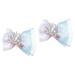FRCOLOR Colored Hair Bow Clip bow hairpin tulle crown clip bow girl bangs clips hairclips crown barrettes girls bows bow clips bow tiara toddler Princess Kids Ribbon Bows Clips