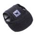 Baseball cap for pets dogs Basecap Outdoor Sport Sun protection Sunbonnet Summer Reise Hut Baseballkapp Sonnenh cass Hundege with ear holes and adjustable chin straps black #2 XL XL black #2