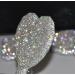 Wowagoga Sparkling Rhinestone Heart Shaped Handheld Mirror - White - Buy Online on GoSupps.com
